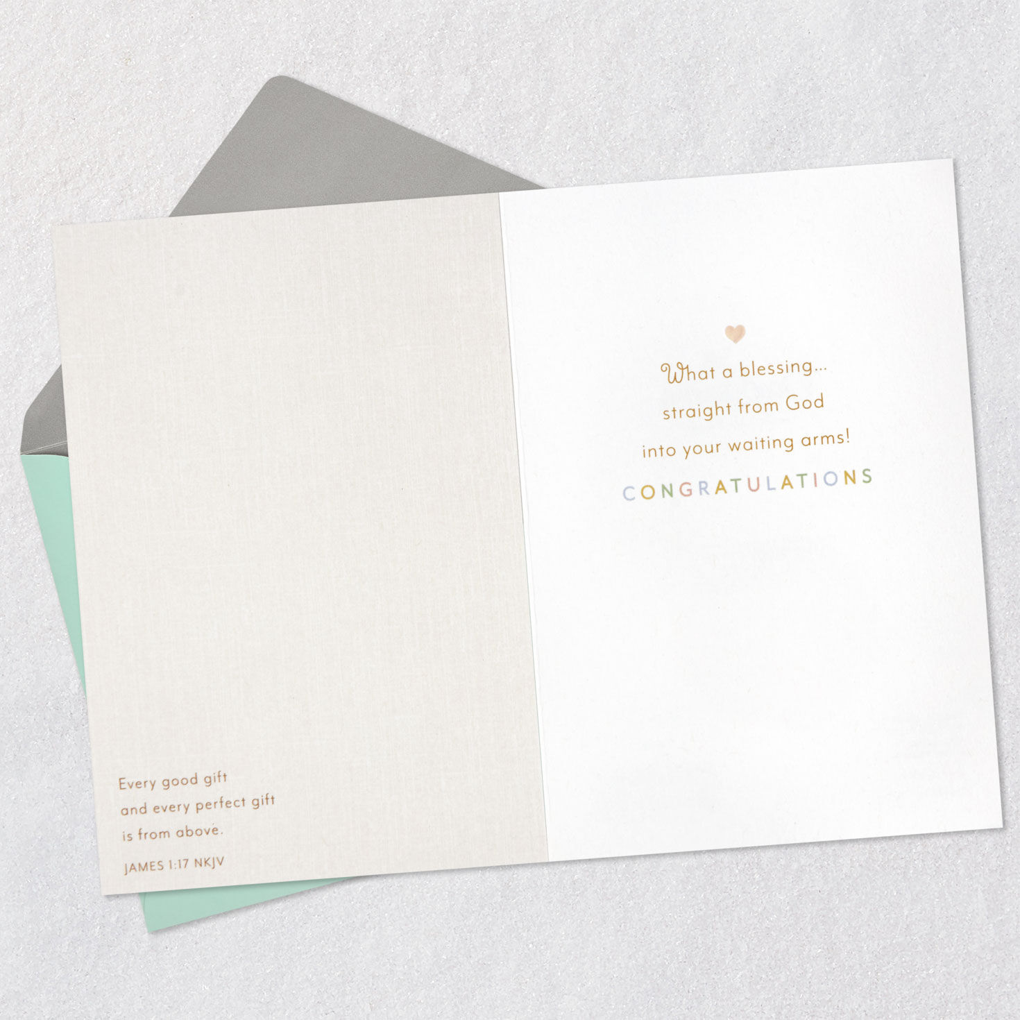 What a Blessing Religious New Baby Card, , large image number 4