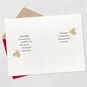 Poinsettias Daughter and Husband Christmas Card Open card with envelope image number 4