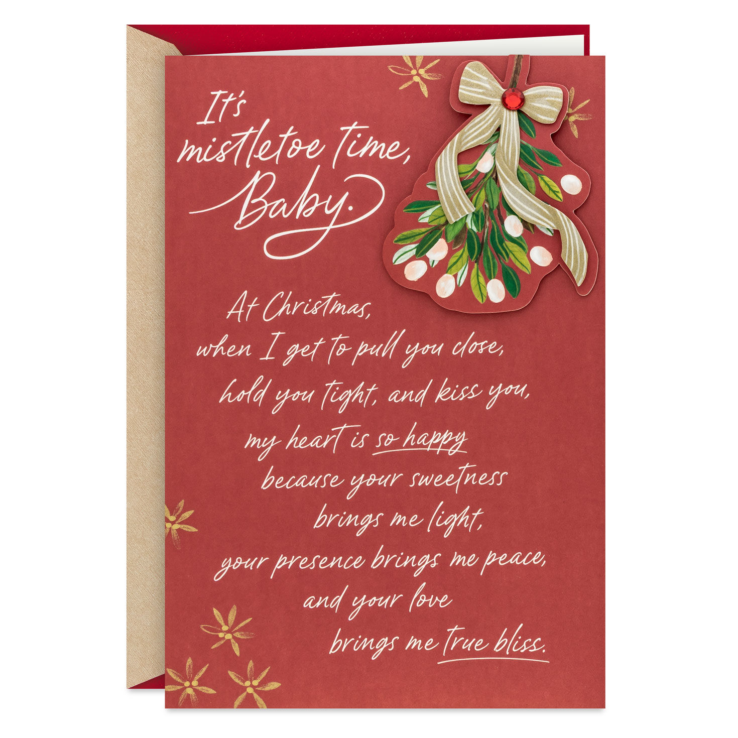 So Glad You're Mine Romantic Christmas Card
