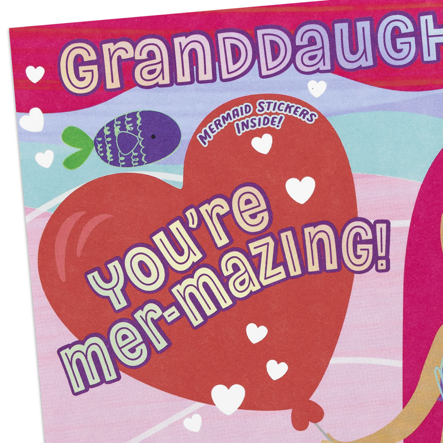 You're Mer-mazing Valentine's Day Card for Granddaughter With Stickers and Mermaid Play Scene for only USD 4.99 | Hallmark