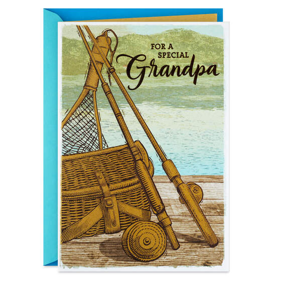 Celebrated, Appreciated and Loved Father's Day Card for Grandpa, , large image number 1