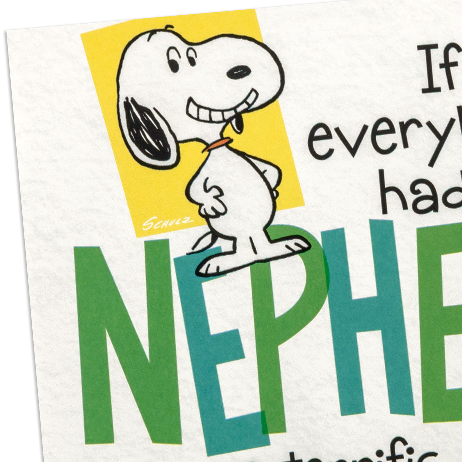 Peanuts® Snoopy It's a Big Deal Funny Birthday Card for Nephew for only USD 5.99 | Hallmark