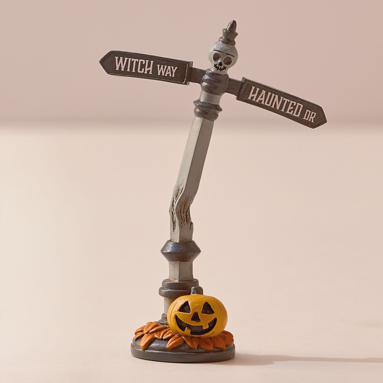 Halloween Village Street Sign Tabletop Decoration Front image number 1