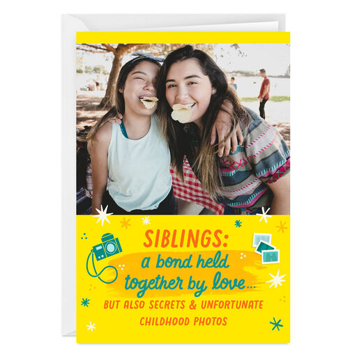 Bonded By Love Folded Love Photo Card, 