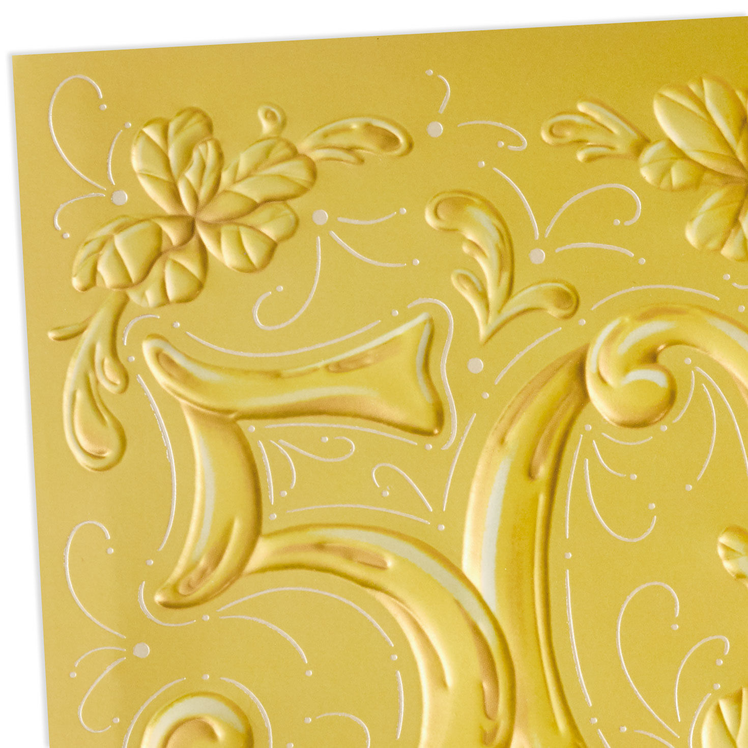Ornate Gold Leaves 50th Anniversary Card for Couple  image number 5