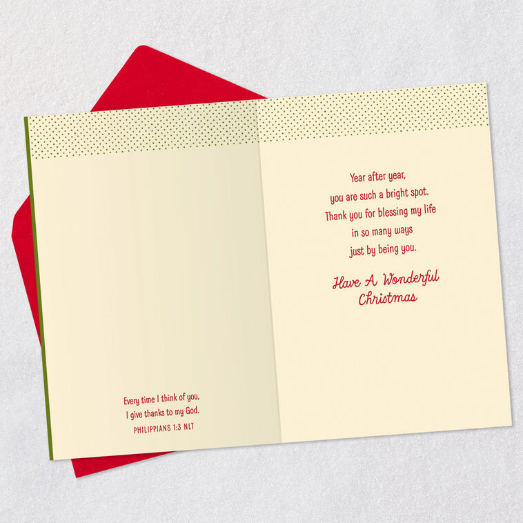 Gingerbread Men Religious Friend Christmas Card Open card with envelope image number 4