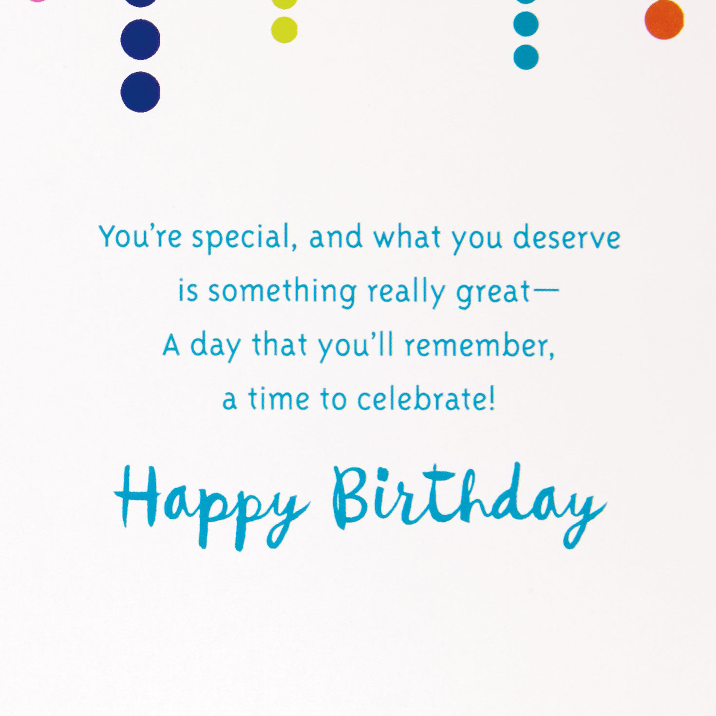 Bright Balloons Happy Birthday Card Sentiment image number 2