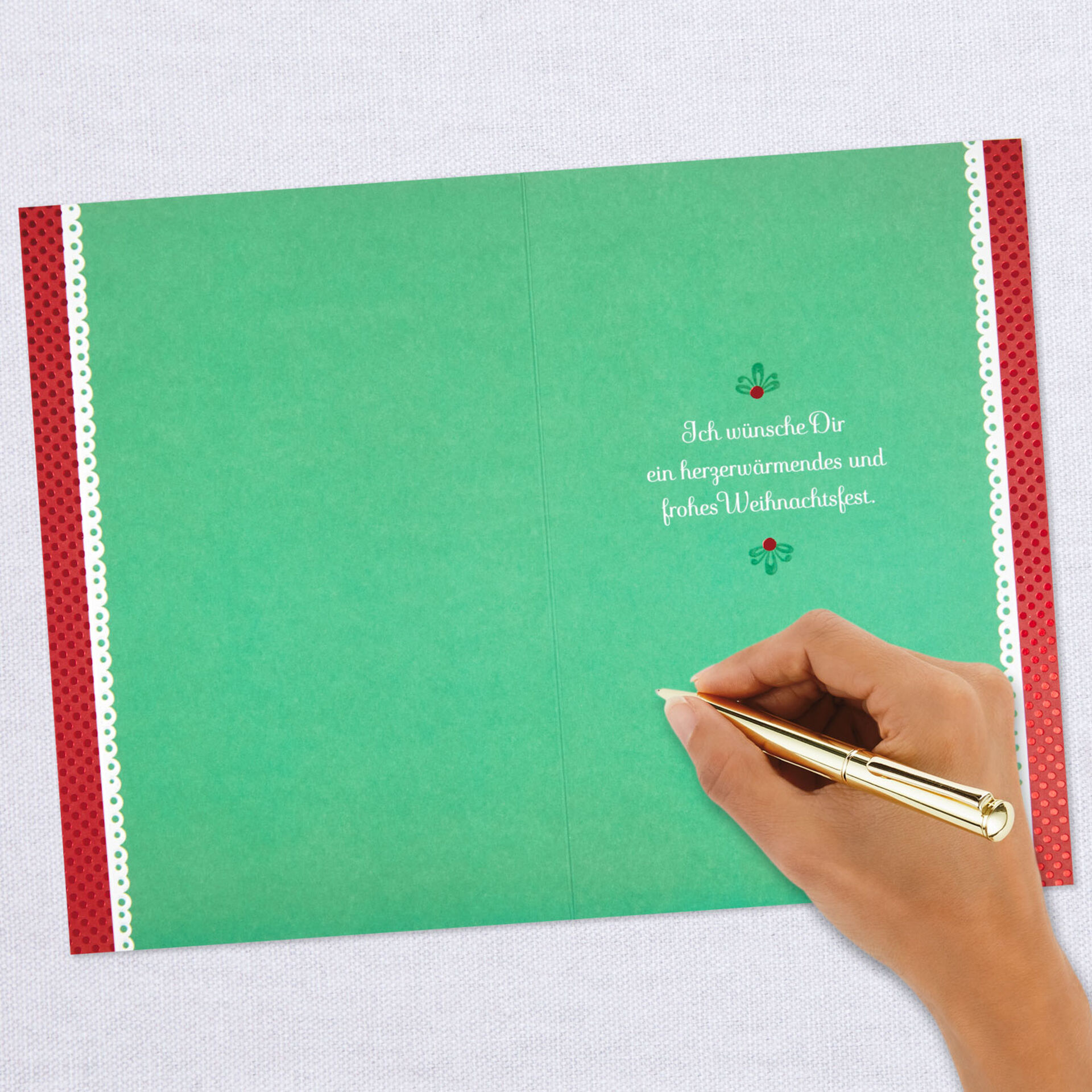 Gingerbread House German-Language Christmas Card - Greeting Cards - Hallmark