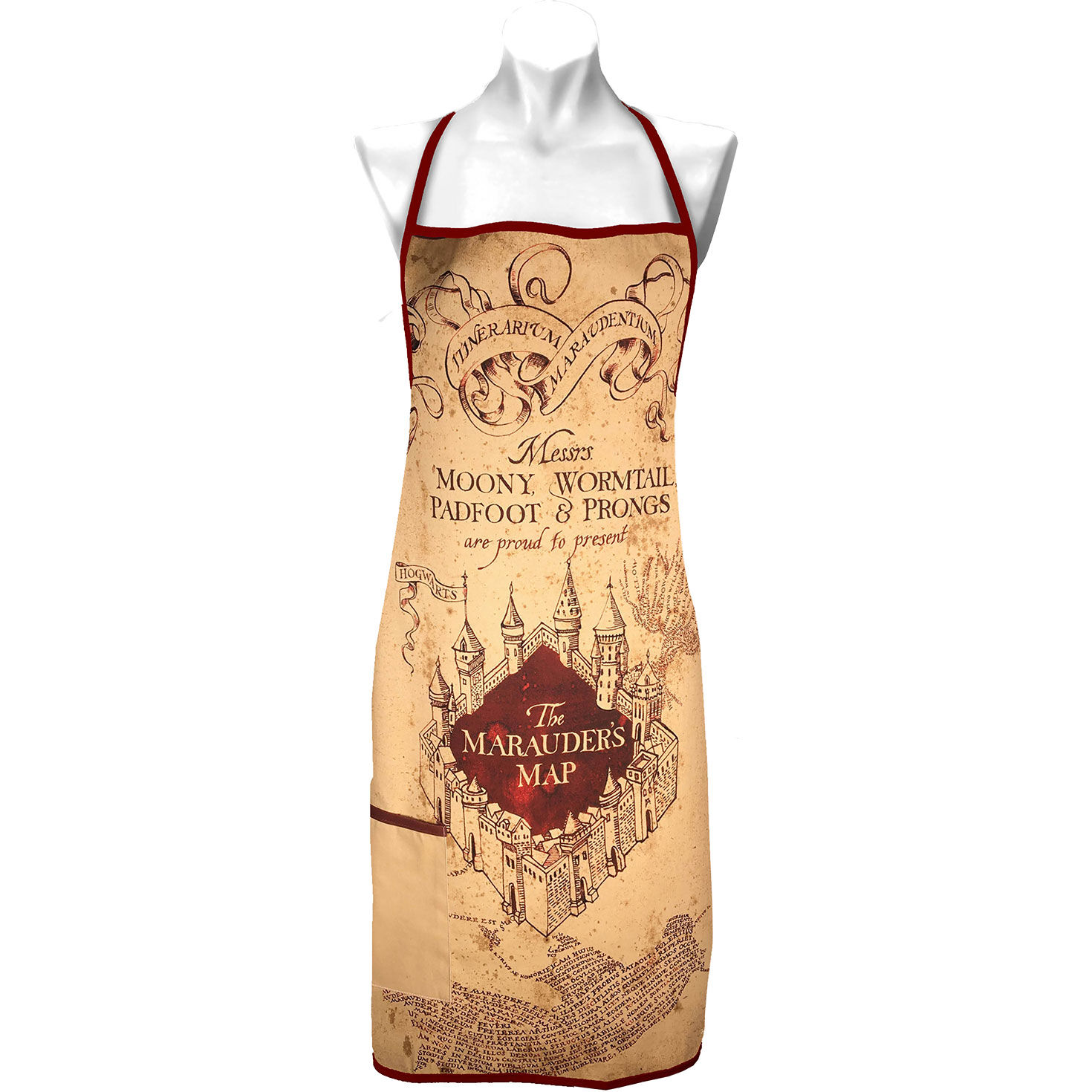 Spoontiques Harry Potter Marauder Map Hogwarts Apron Front image number 1