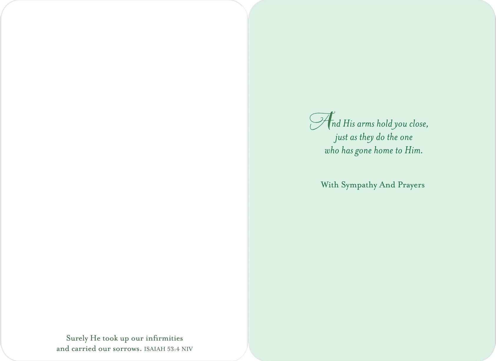 God Comforts You Religious Sympathy Card