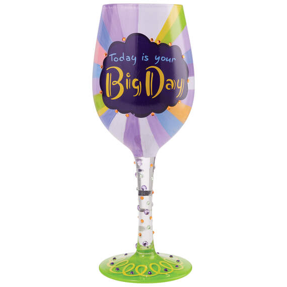 Lolita Your Big Day Handpainted Wine Glass, 15 oz.