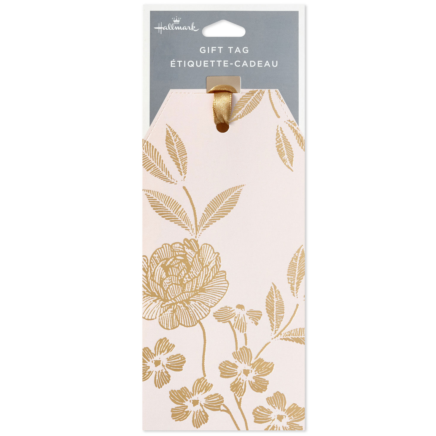 Retro Floral Gold and Pink Gift Tag package image number 6
