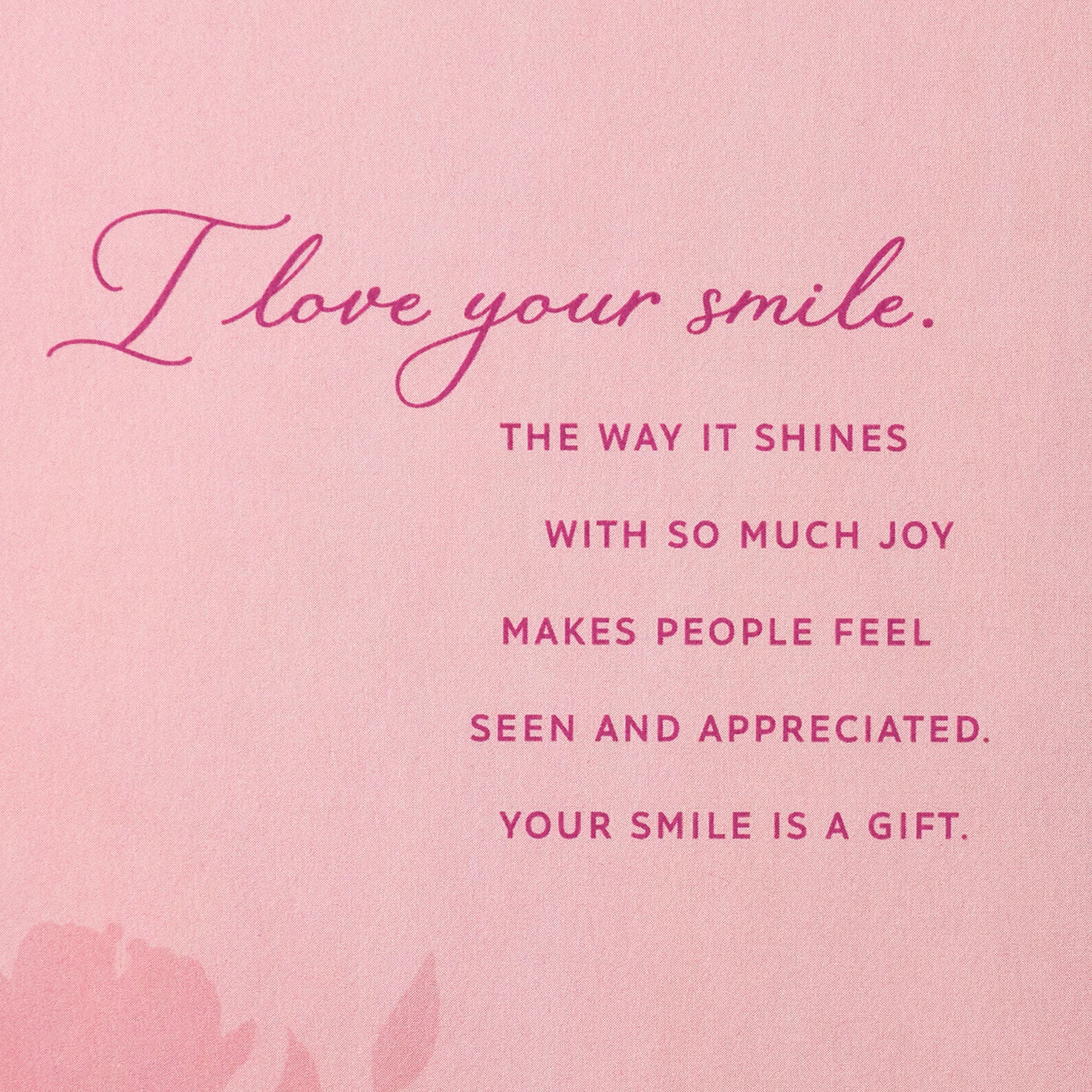 Pink and Gold Heart and Flowers Wife Birthday Card Sentiment image number 2