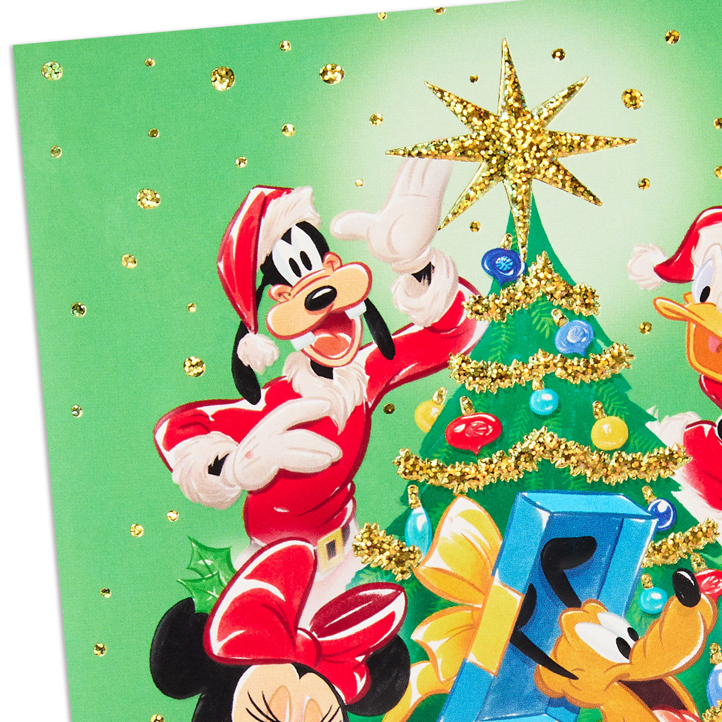 Disney Mickey Mouse and Friends Musical Christmas Card Card Front Detail image number 4