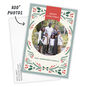 Folk Art Wreath Flat Christmas Photo Card, , large image number 2