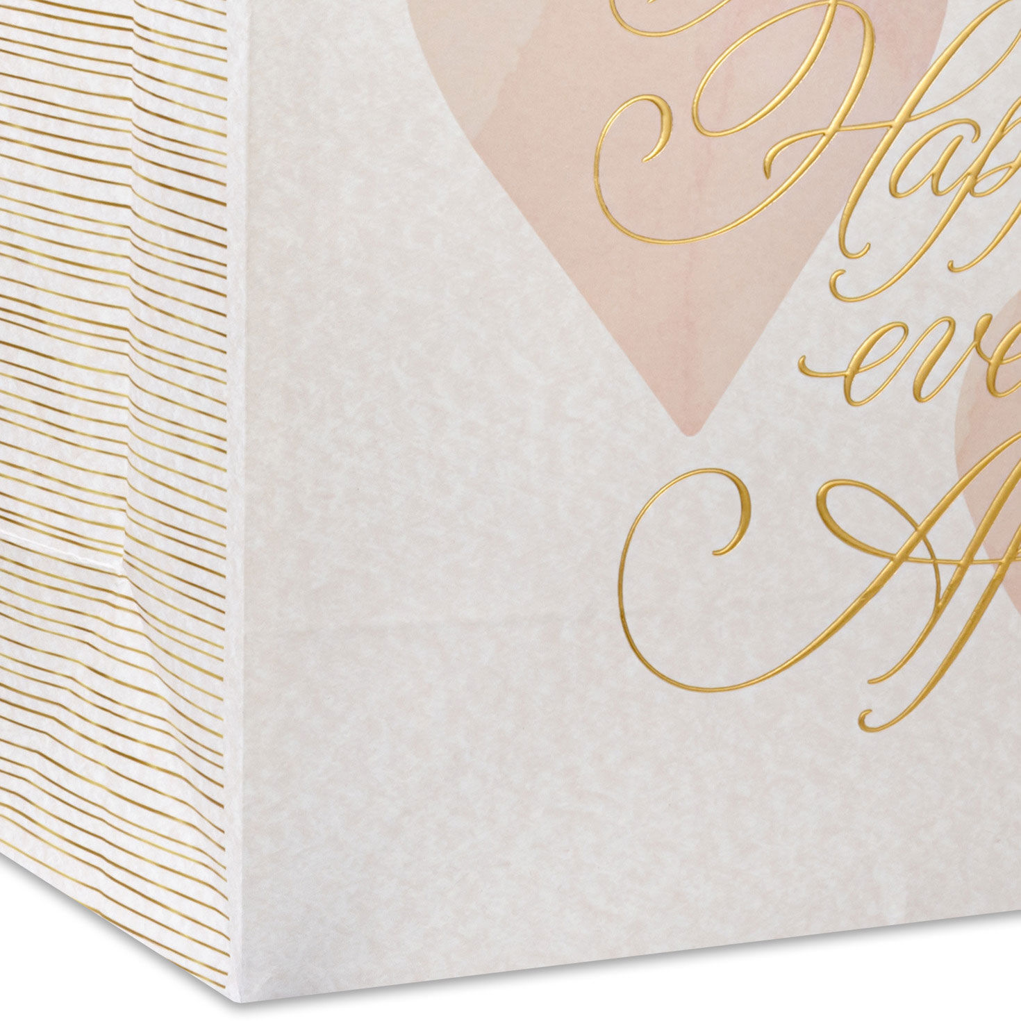 Happily Ever After Medium Wedding Gift Bag Base/Side Detail image number 5