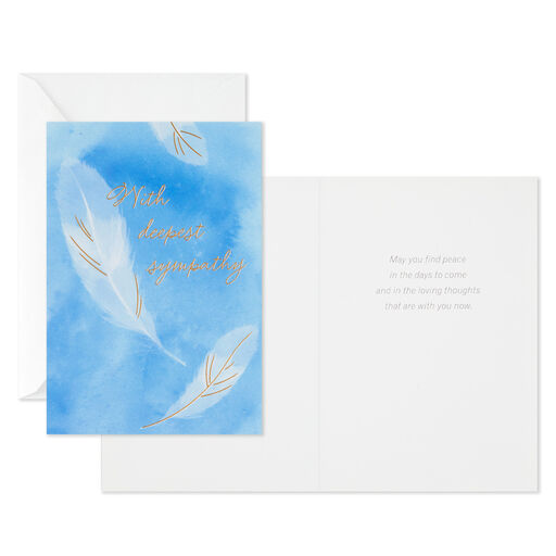 Serene Flowers Assorted Sympathy Cards, Pack of 12, 