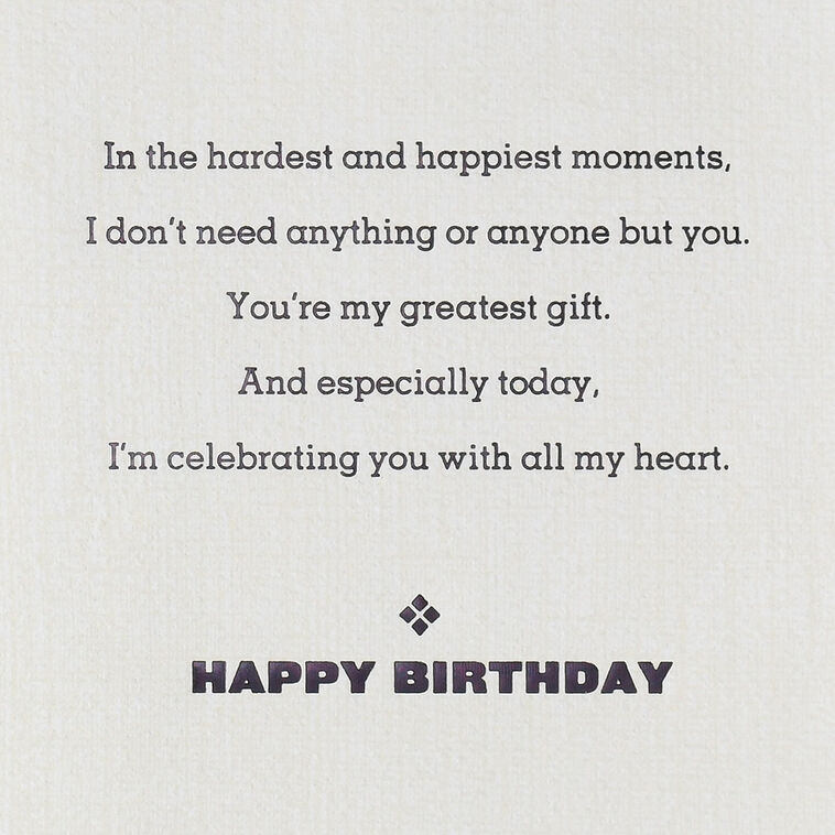 You're My Greatest Gift Birthday Card for Husband Greeting Cards
