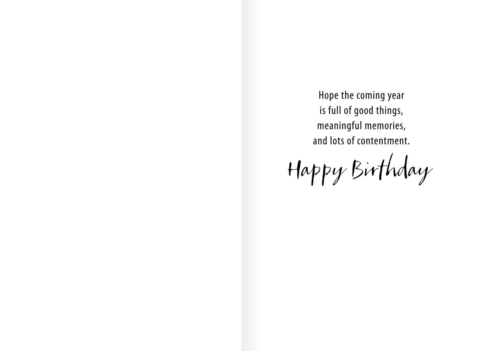Good Things Meaningful Memories Religious Birthday Card