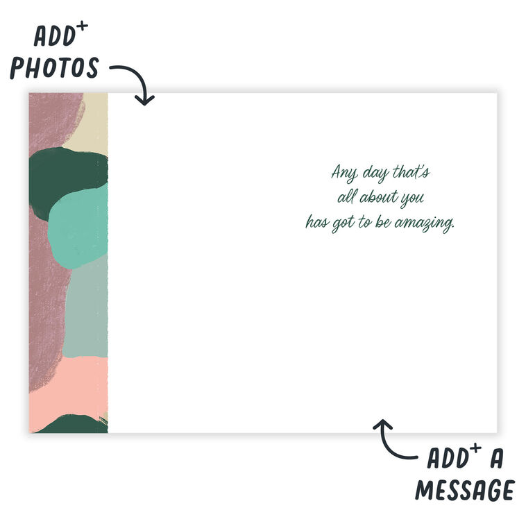 Personalized HBD Photo Collage Birthday Photo Card  image number 3