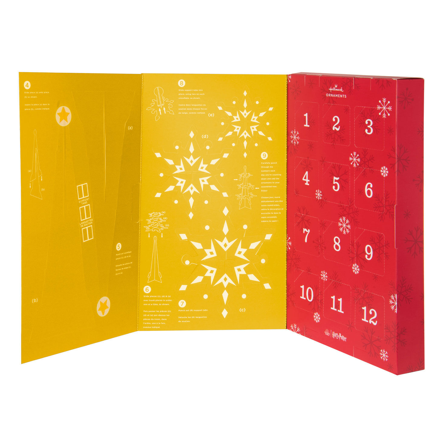 Harry Potter™ Countdown Calendar Miniature Christmas Tree Set With 12 Mini Ornaments for only USD 34.99 | Hallmark