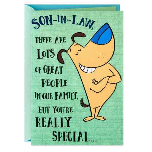 You're Really Special Funny Birthday Card for Son-in-Law, 