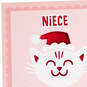 Santa Cat Money Holder Christmas Card for Niece, , large image number 5