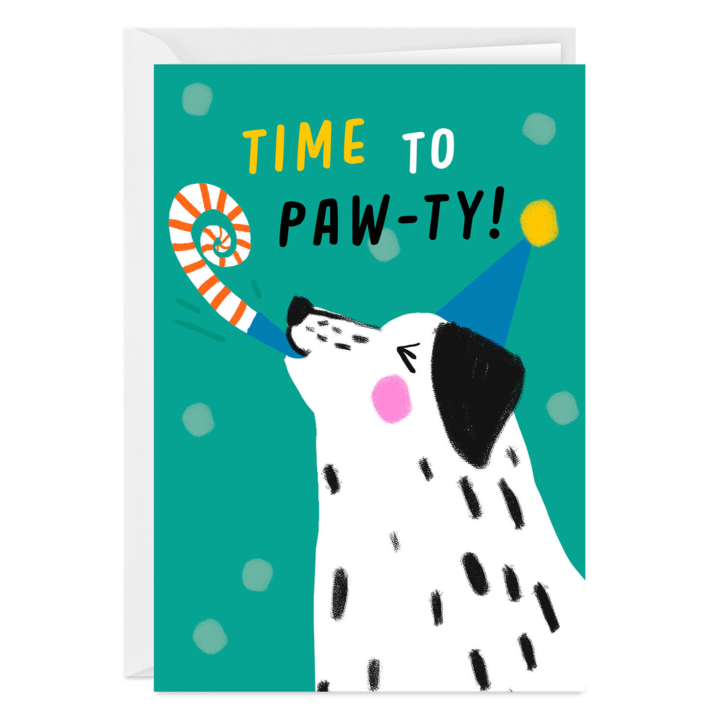 Paw-ty Time Custom Birthday Card