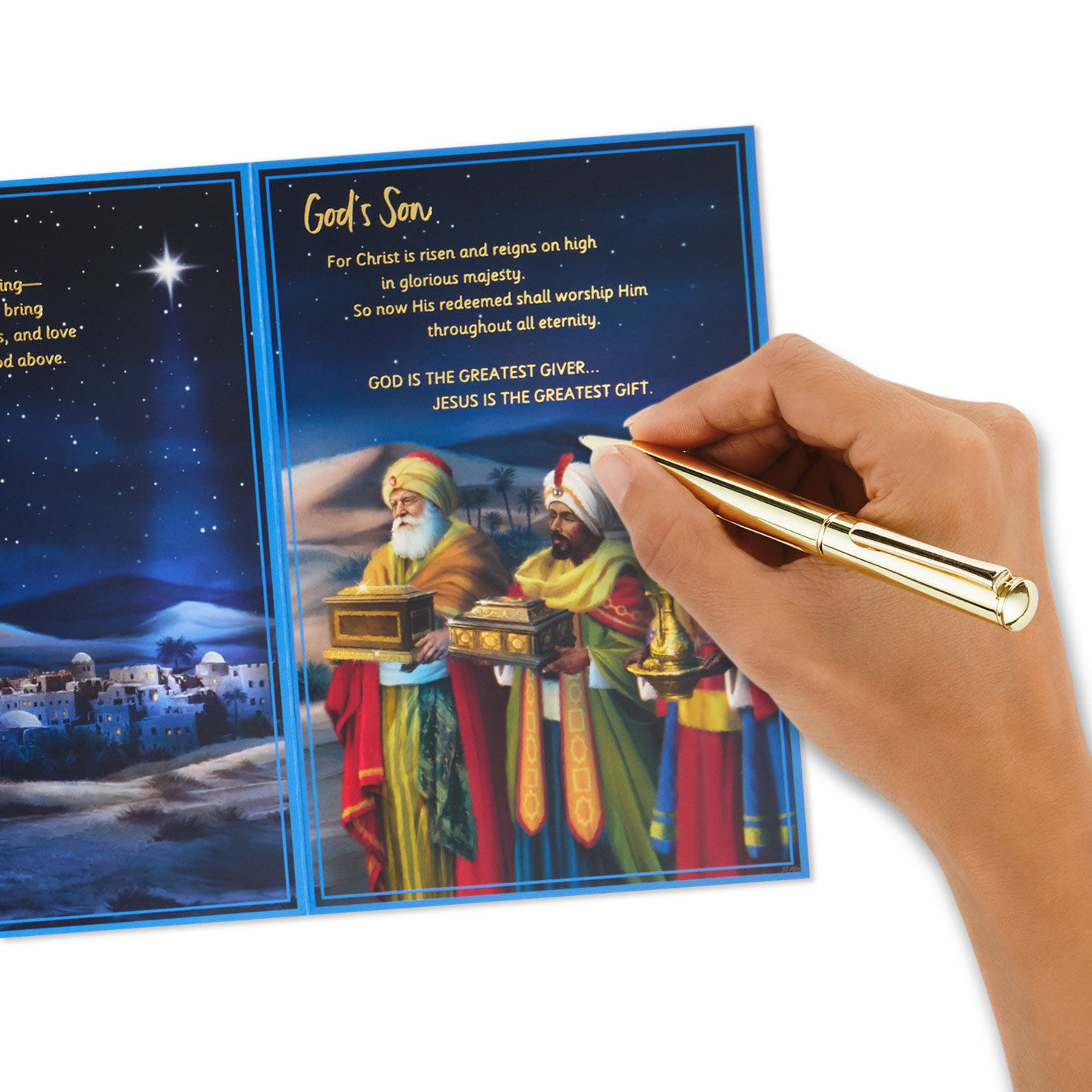 Nativity DaySpring Religious Christmas Cards Signing card image number 7