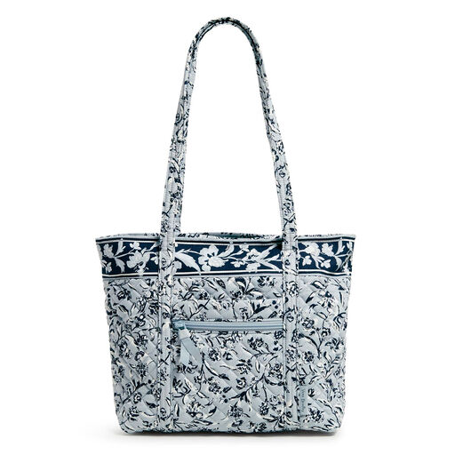 Vera Bradley Small Vera Tote Bag in Perennials Gray, 