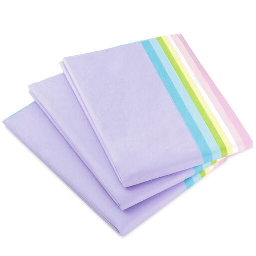 Assorted Pastel Colors Bulk Tissue Paper, 120 sheets, 