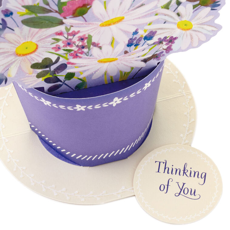 Flower Bouquet 3D Pop-Up Thinking of You Card, , large image number 3
