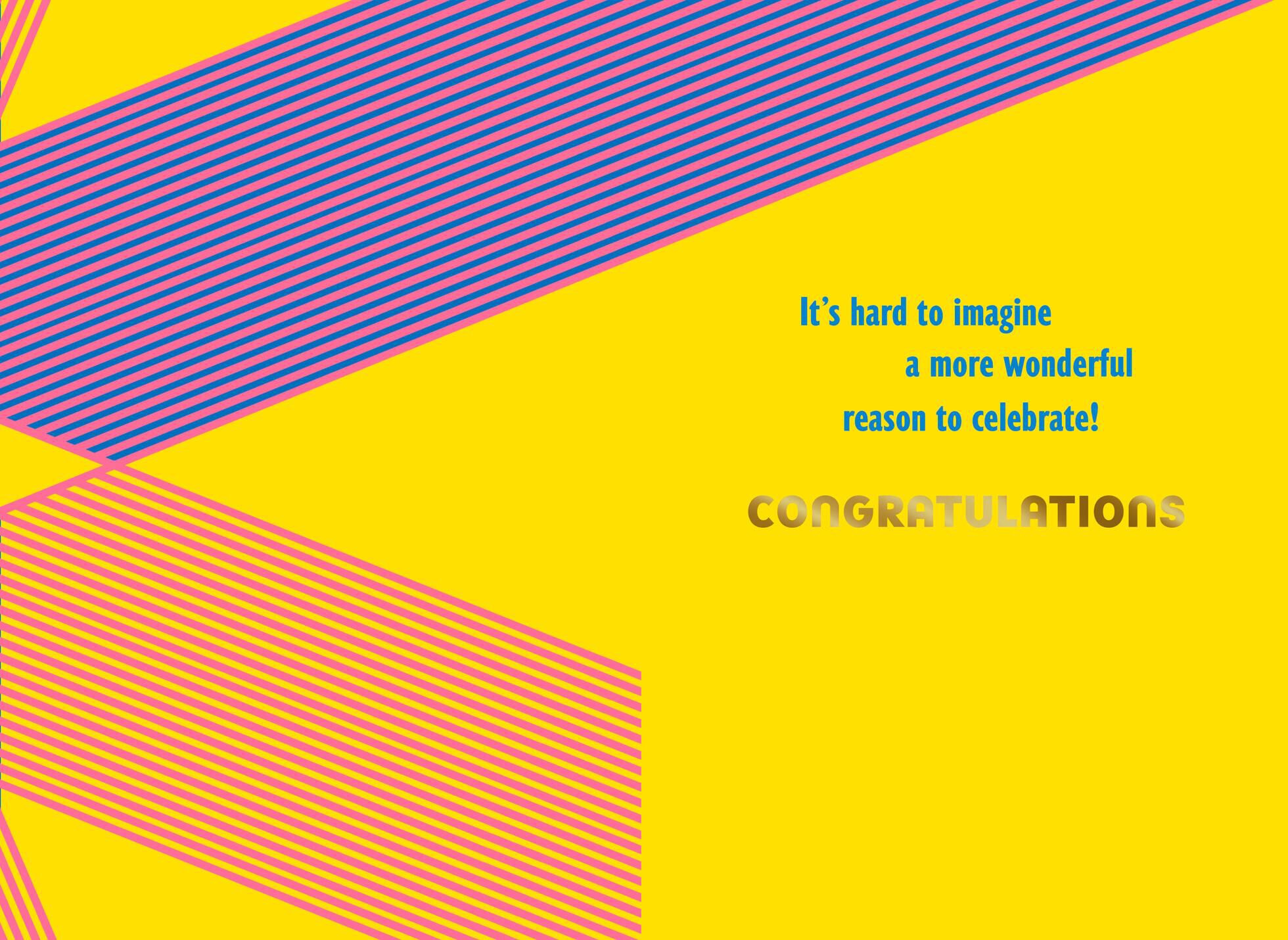 Yellow Starburst Graduation Card