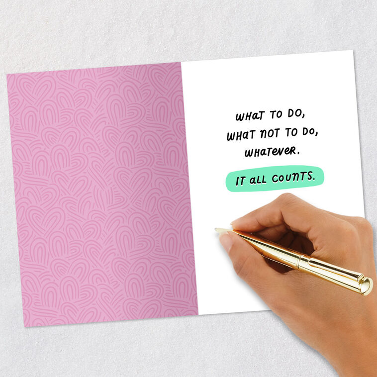 Critter and Hearts on Green Anniversary Card Signing card image number 6