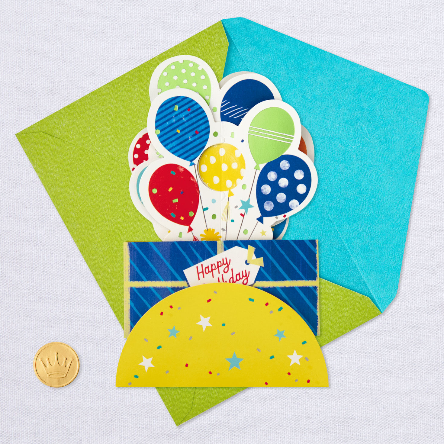 Let's Celebrate 3D Pop-Up Birthday Card - Greeting Cards | Hallmark