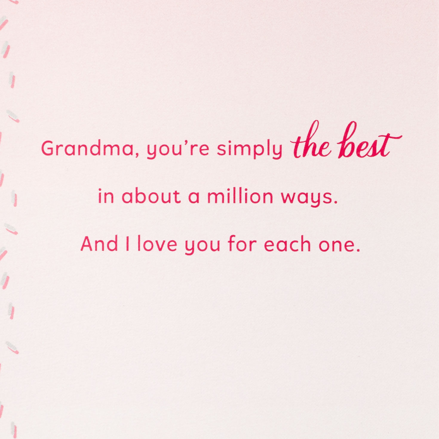 The Best in a Million Ways Birthday Card for Grandma, , large image number 4