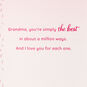 The Best in a Million Ways Birthday Card for Grandma, , large image number 4