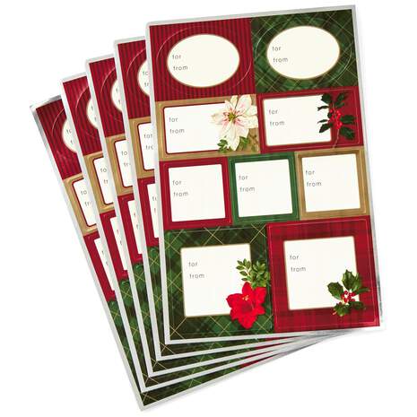 Tailored Self-Adhesive Christmas Gift Tag Seals, Pack of 45, , large