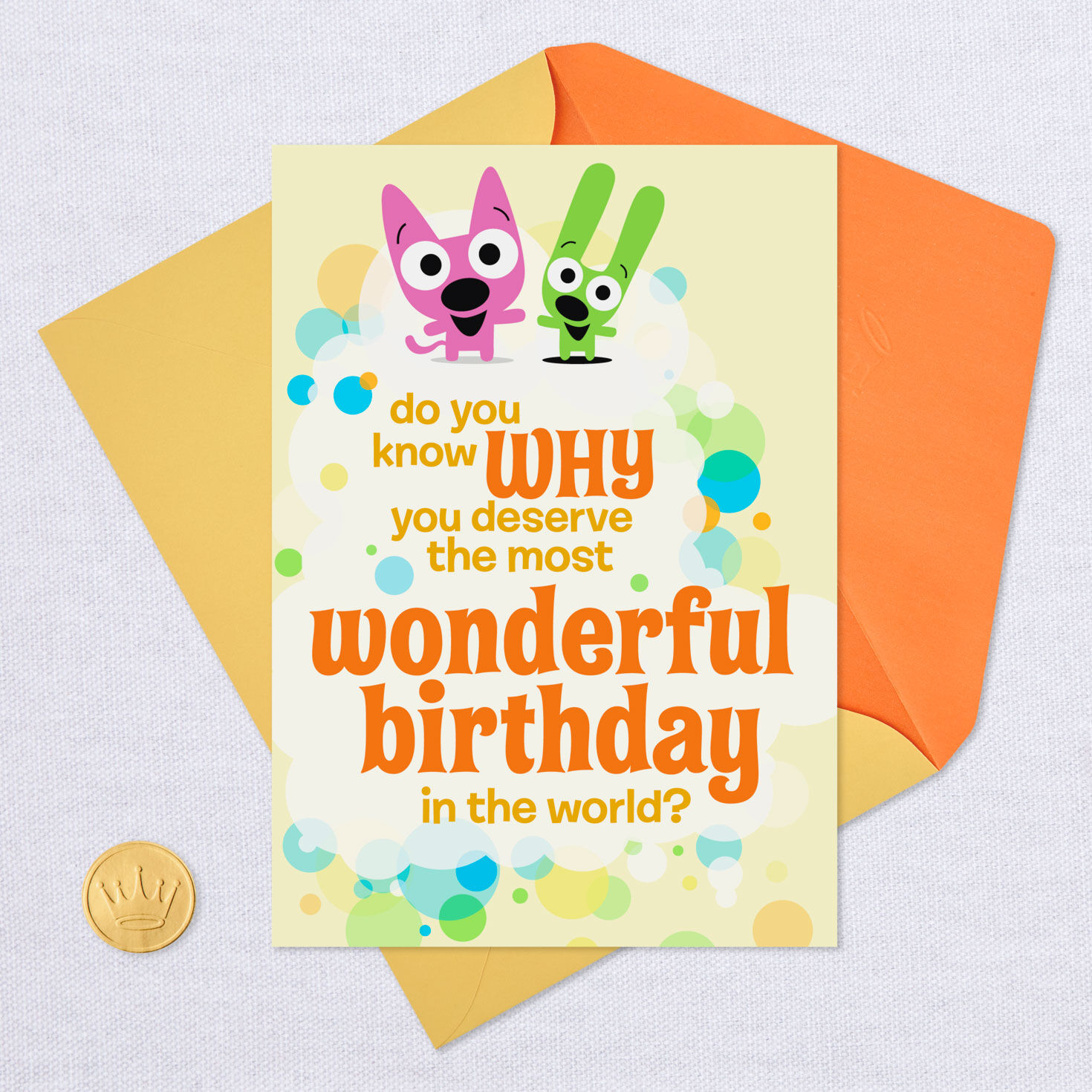 hoops&yoyo™ You are Wonderful Birthday Card With Sound for only USD 5.99 | Hallmark