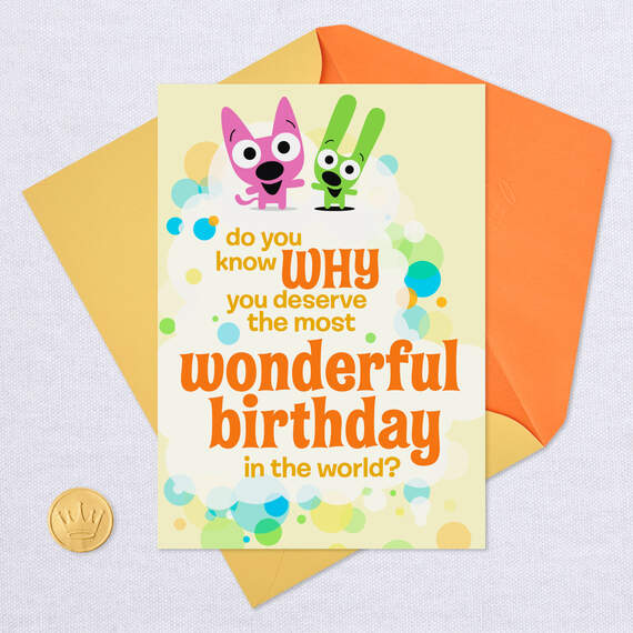 hoops&yoyo™ You are Wonderful Birthday Card With Sound, , large image number 5