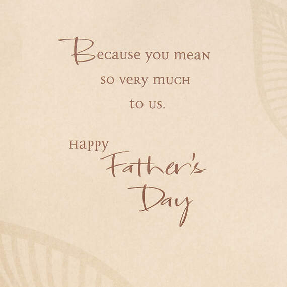 You Mean So Much To Us Father's Day Card, , large image number 2