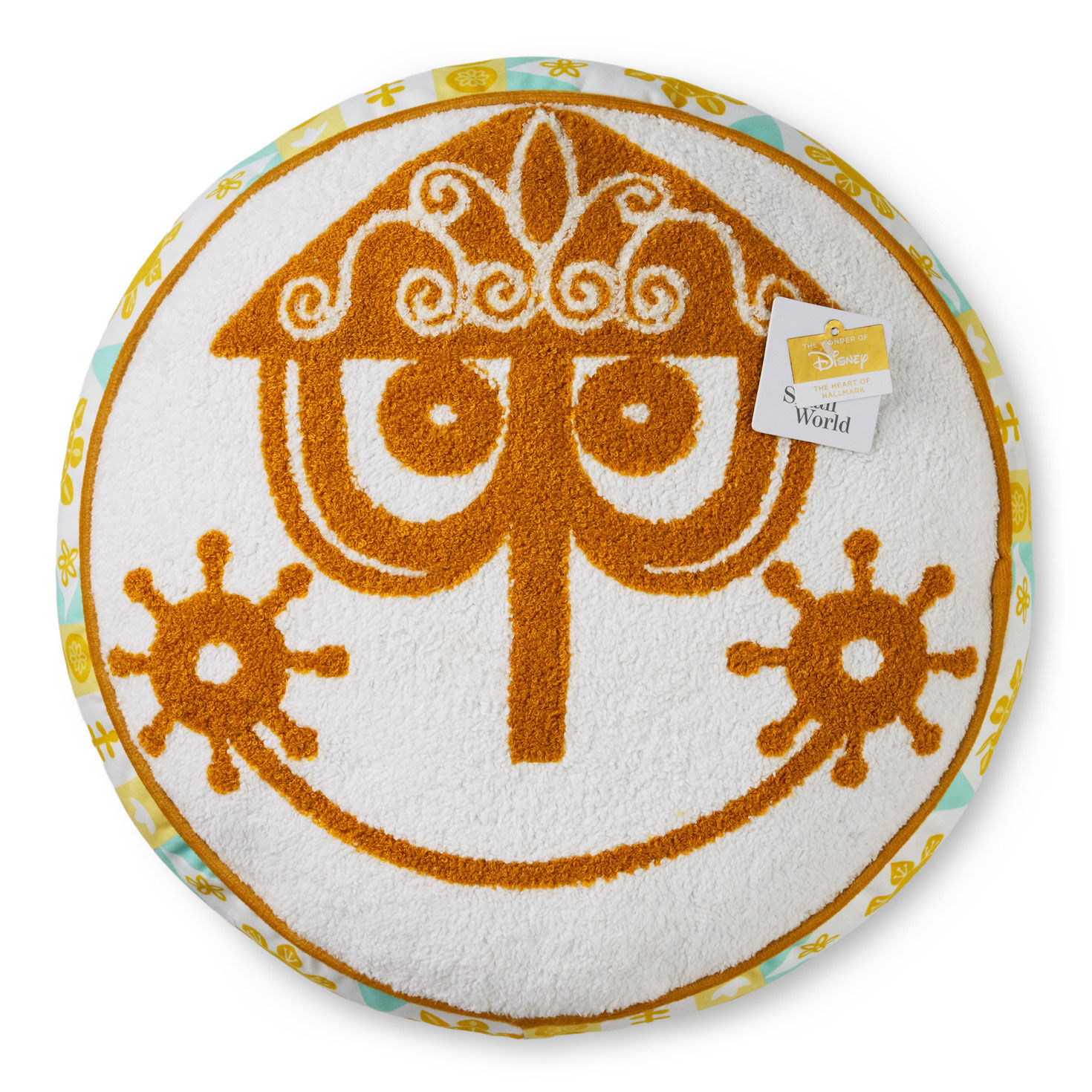 Disney It's a Small World Round Clock Face Pillow  image number 5