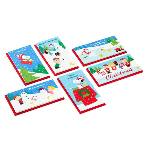 Peanuts® Gang Assorted Money Holder Boxed Christmas Cards, Pack of 36