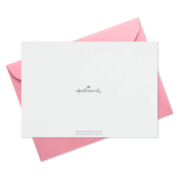 Pink Lettering Blank Thank-You Notes, Pack of 10, , large image number 4
