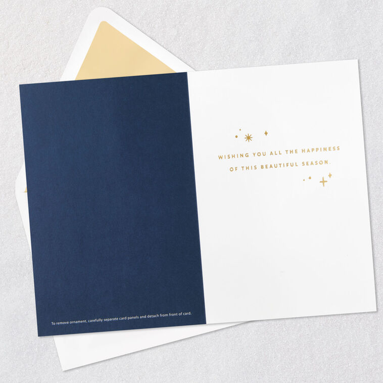 Joy to the World Christmas Card With Angel Ornament, , large image number 3