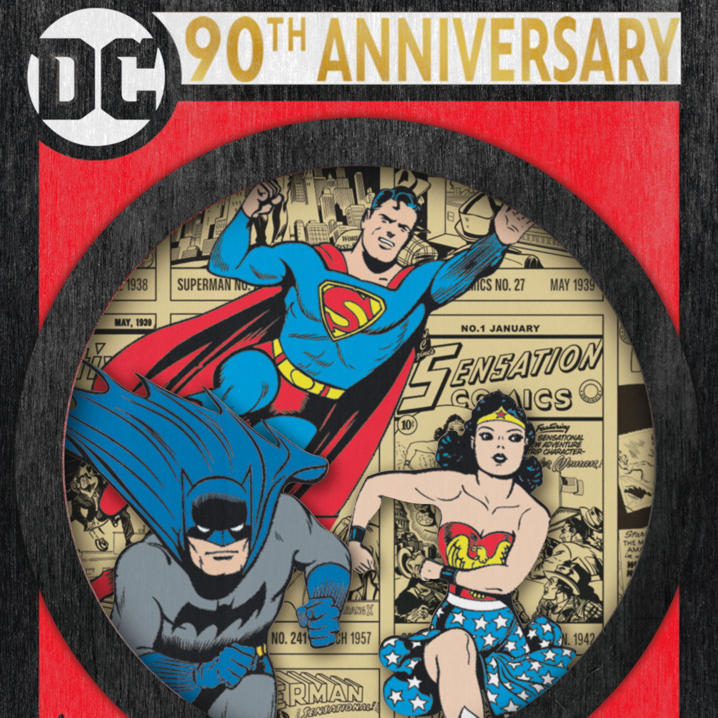DC Comic Book Keepsake Ornament closeup view image number 5