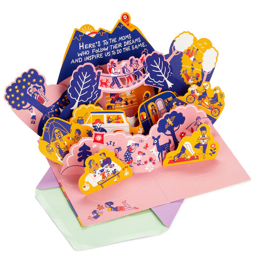 Here's to the Fun Moms Pop-Up Mother's Day Card, 