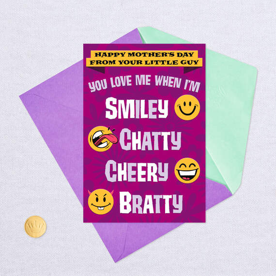 Smiley Face Mother's Day Card From Son, , large image number 6