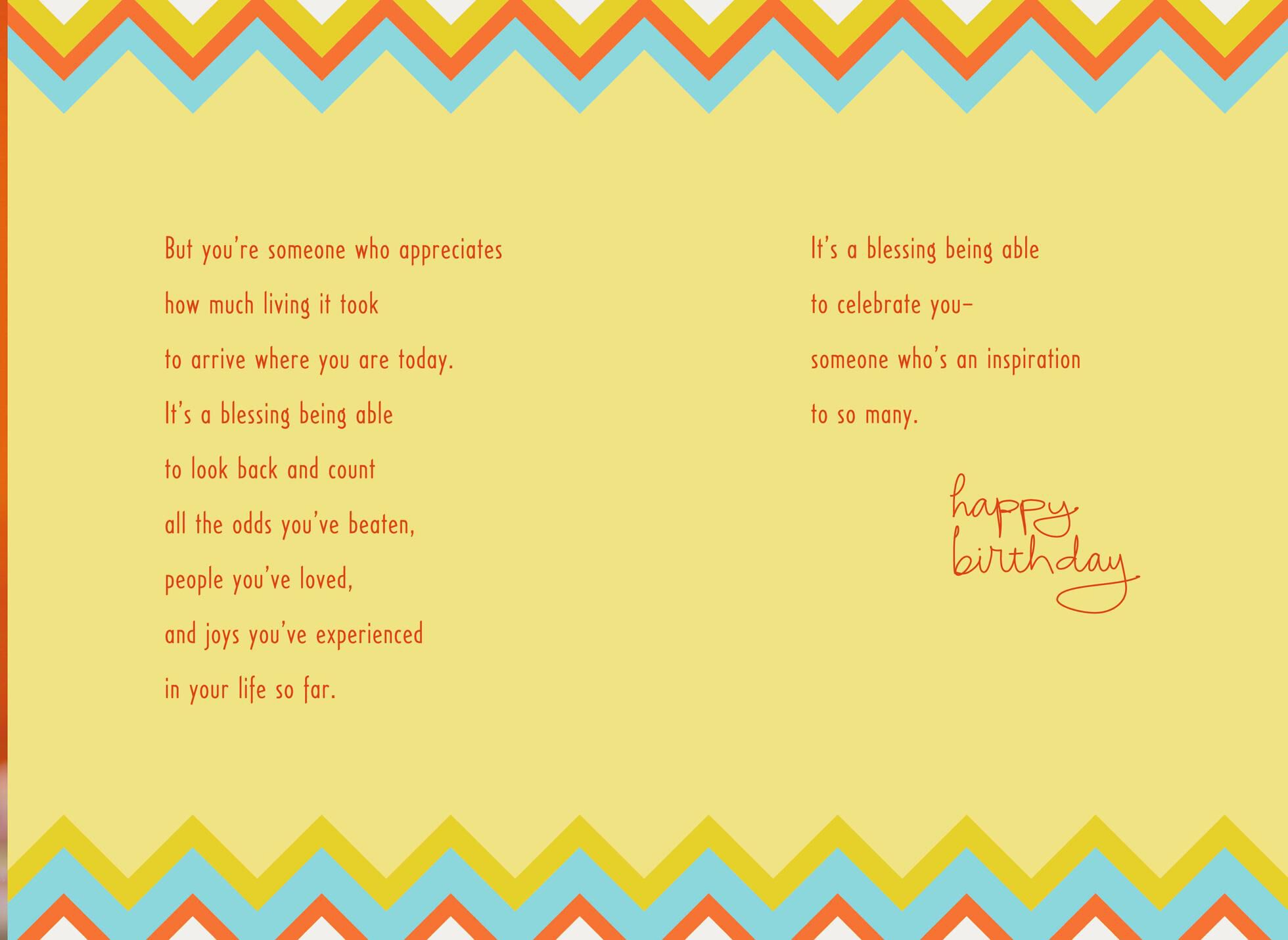 You're an Inspiration Religious Birthday Card