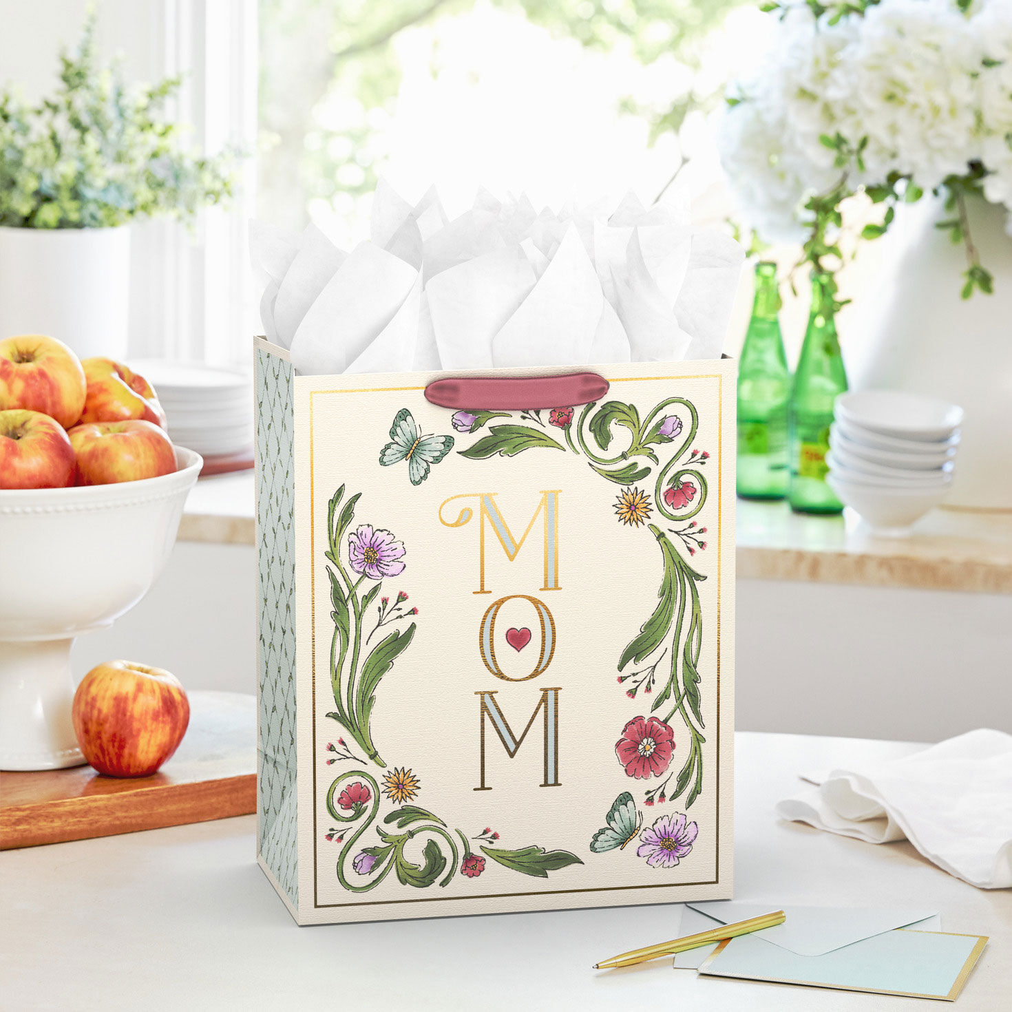 13" Mom Illustrated Floral Large Mother's Day Gift Bag for only USD 5.49 | Hallmark